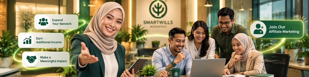 Portal SmartWriter PWP di skrin komputer riba